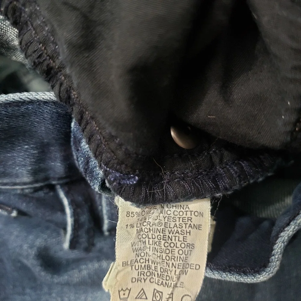 Prana Jeans Womens 8/29 Blue Pockets Denim‎ Dark Wash Straight